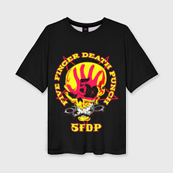 Женская футболка оверсайз Five Finger Death Punch FFDP