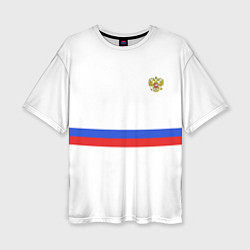 Футболка оверсайз женская Форма сборной России, цвет: 3D-принт