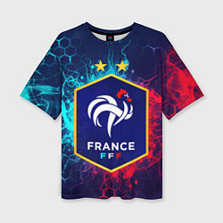 Футболка оверсайз женская Сборная Франции, цвет: 3D-принт