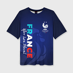 Футболка оверсайз женская Сборная Франции, цвет: 3D-принт