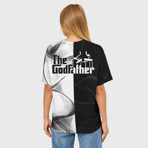 Женская футболка оверсайз Крёстный отец The Godfather / 3D-принт – фото 4