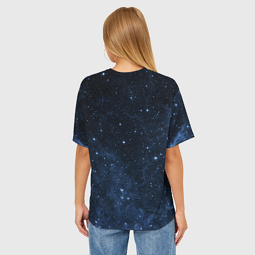Женская футболка оверсайз Душа идущая в космос Soul space Z / 3D-принт – фото 4