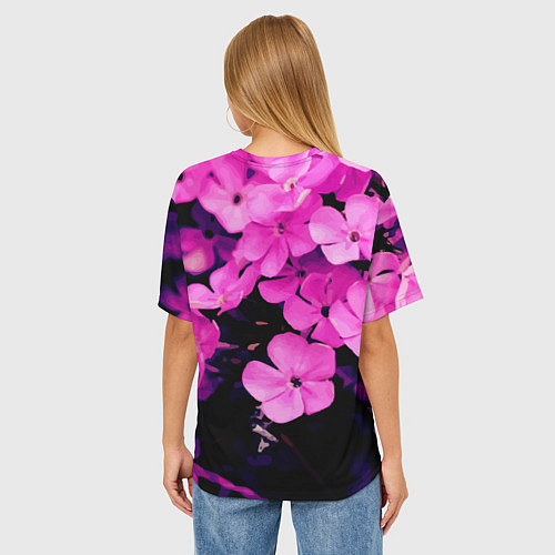 Женская футболка оверсайз Цветочный Альянс! / 3D-принт – фото 4