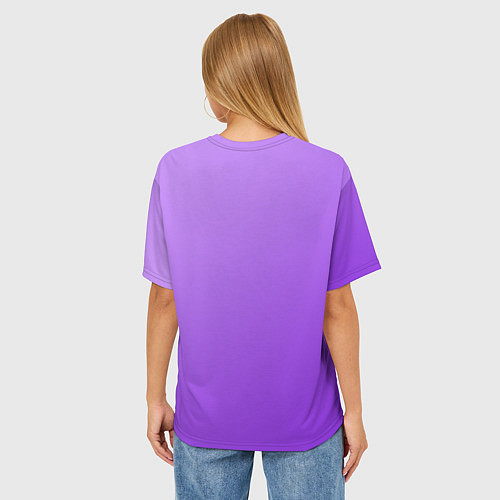 Женская футболка оверсайз 50 Shades Of Skaters violet / 3D-принт – фото 4
