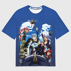 Футболка оверсайз женская Мое перерождение в слизь, цвет: 3D-принт