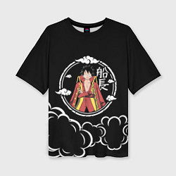Женская футболка оверсайз Манки Д Луффи One Piece