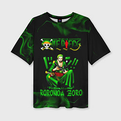 Женская футболка оверсайз Ророноа Зоро Ван-Пис