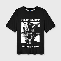 Женская футболка оверсайз People shit
