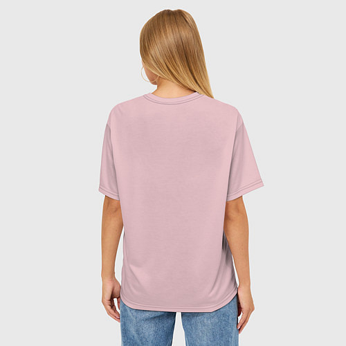 Женская футболка оверсайз Банда Слипнота / 3D-принт – фото 4