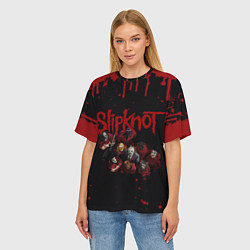 Футболка оверсайз женская SLIPKNOT СЛИПКНОТ Z, цвет: 3D-принт — фото 2