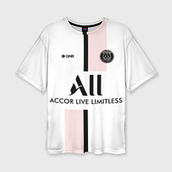 Футболка оверсайз женская PSG Cup Away Vapor Match Shirt New 202223, цвет: 3D-принт