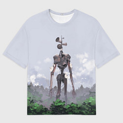 Футболка оверсайз женская СИРЕНОГОЛОВЫЙ ЛЕС, цвет: 3D-принт