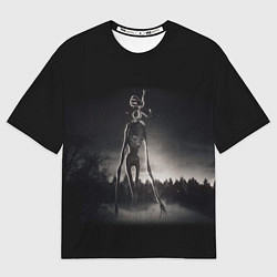 Женская футболка оверсайз СИРЕНОГОЛОВЫЙ старый фильм