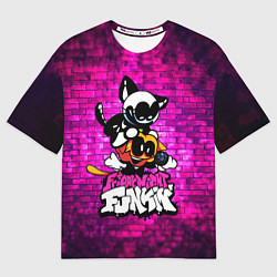 Женская футболка оверсайз Скид и Памп Skid and Pump