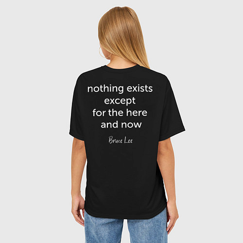 Женская футболка оверсайз Bruce / 3D-принт – фото 4