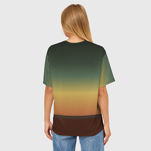 Женская футболка оверсайз Maneskin в лучах заката / 3D-принт – фото 4