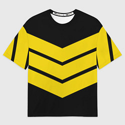 Футболка оверсайз женская Три полоски, цвет: 3D-принт