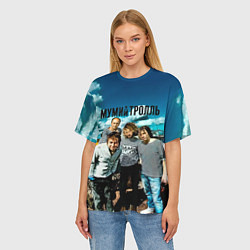 Футболка оверсайз женская Мумий Тролль Владивосток 2000, цвет: 3D-принт — фото 2