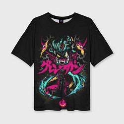 Футболка оверсайз женская Гуррен-Лаганн, цвет: 3D-принт
