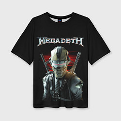 Футболка оверсайз женская Megadeth, цвет: 3D-принт