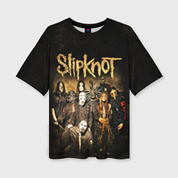 Футболка оверсайз женская Slipknot, цвет: 3D-принт