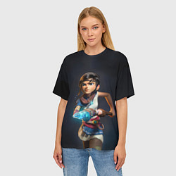 Футболка оверсайз женская Боевитая Кена, цвет: 3D-принт — фото 2