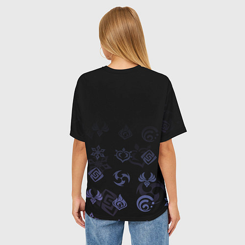 Женская футболка оверсайз Фишль Genshin Impact / 3D-принт – фото 4