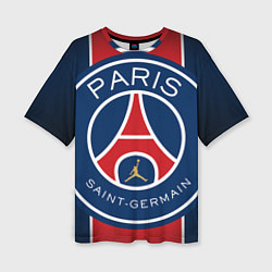 Футболка оверсайз женская Paris Saint-Germain PSG, цвет: 3D-принт