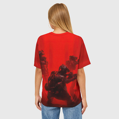 Женская футболка оверсайз RAINBOW SIX SIEGE 6 ОСАДА РАДУГА / 3D-принт – фото 4