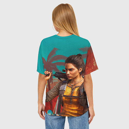 Женская футболка оверсайз Far Cry Dani Rojas / 3D-принт – фото 4