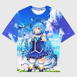 Футболка оверсайз женская AquаKaraoke, цвет: 3D-принт