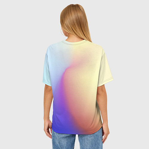 Женская футболка оверсайз Концентрат адеквата / 3D-принт – фото 4