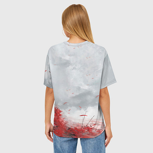 Женская футболка оверсайз Naraka BP / 3D-принт – фото 4