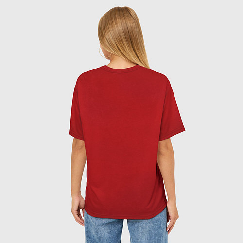 Женская футболка оверсайз Кровавые Вороны цвет ордена / 3D-принт – фото 4
