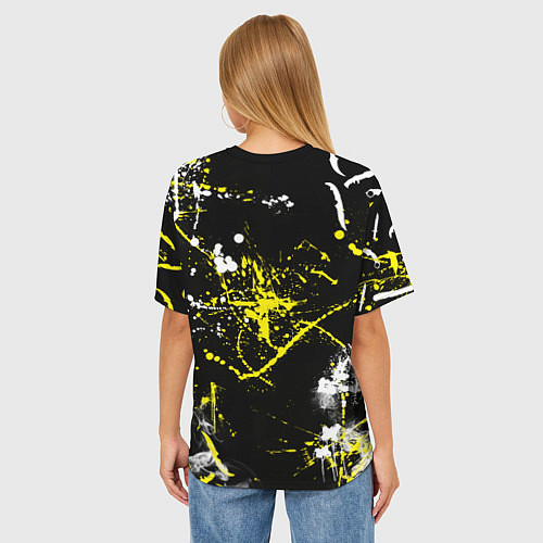 Женская футболка оверсайз CS:GO Брызги красок / 3D-принт – фото 4