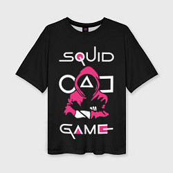 Футболка оверсайз женская Squid game: guard-killer, цвет: 3D-принт
