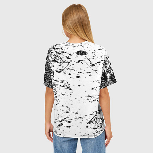 Женская футболка оверсайз Velial squad velial pharaoh / 3D-принт – фото 4