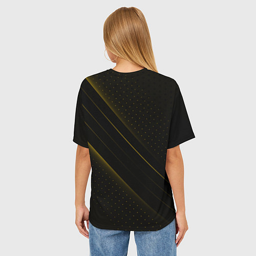 Женская футболка оверсайз Рено, авто / 3D-принт – фото 4