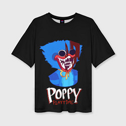 Футболка оверсайз женская Poppy Playtime: Huggy Wuggy, цвет: 3D-принт