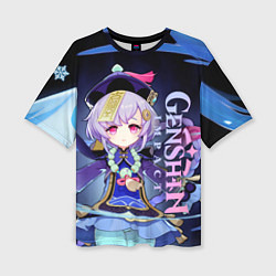 Футболка оверсайз женская Ци Ци - Геншин импакт, цвет: 3D-принт