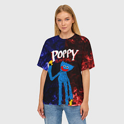 Футболка оверсайз женская Poppy Playtime, цвет: 3D-принт — фото 2