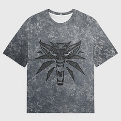 Футболка оверсайз женская THE WITCHER LOGO STONE, цвет: 3D-принт