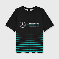 Женская футболка оверсайз Merсedes PETRONAS F1