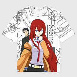 Футболка оверсайз женская Врата Штейна SteinsGate, цвет: 3D-принт