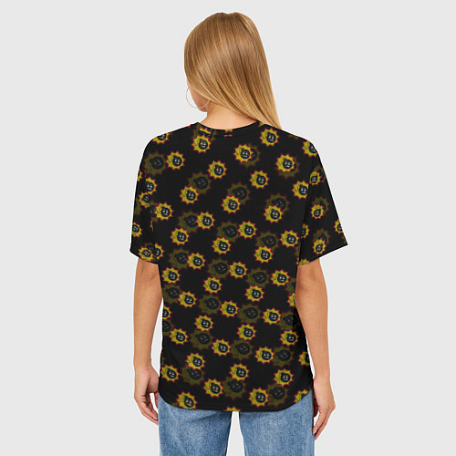 Женская футболка оверсайз Bomb Pattern Serious Sam / 3D-принт – фото 4