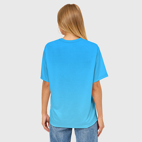 Женская футболка оверсайз BILLY HERRINGTON / 3D-принт – фото 4