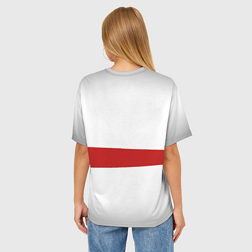 Женская футболка оверсайз Skoda Rapid Sport / 3D-принт – фото 4