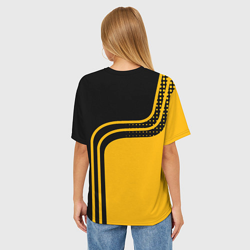 Женская футболка оверсайз Renault Рено / 3D-принт – фото 4