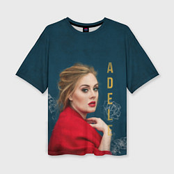 Женская футболка оверсайз Portrait Adele