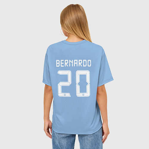 Женская футболка оверсайз Bernardo 20 MCFC игровая / 3D-принт – фото 4